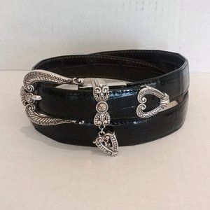 Brighton Reversible Heart Belt - Black or Brown - Women's size 32